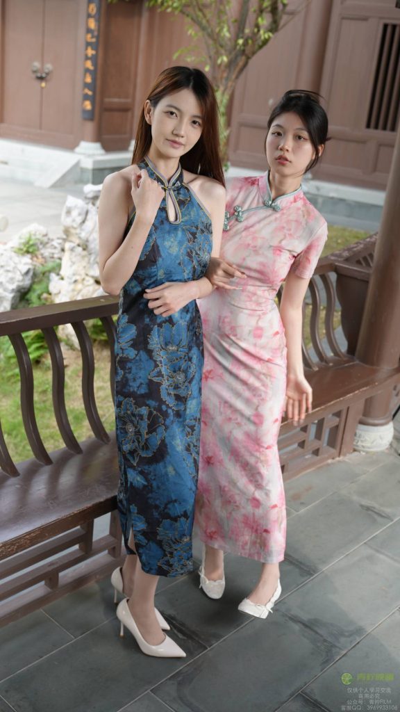 青柠映画 No.127 小小&叶子 肉丝旗袍素甲素材 [194P-2V-11.7G]-图屿X