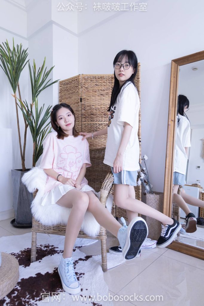 BoBoSocks袜啵啵 NO.100 小甜豆与稚予-板鞋、肉丝、脚对脚互动剧情 [132P-1V-6.1GB]-图屿X