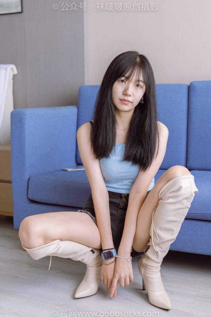 BoBoSocks袜啵啵 NO.174 小甜豆-高跟长靴、白棉袜、裸足 [178P-1V-6.4GB]-图屿X