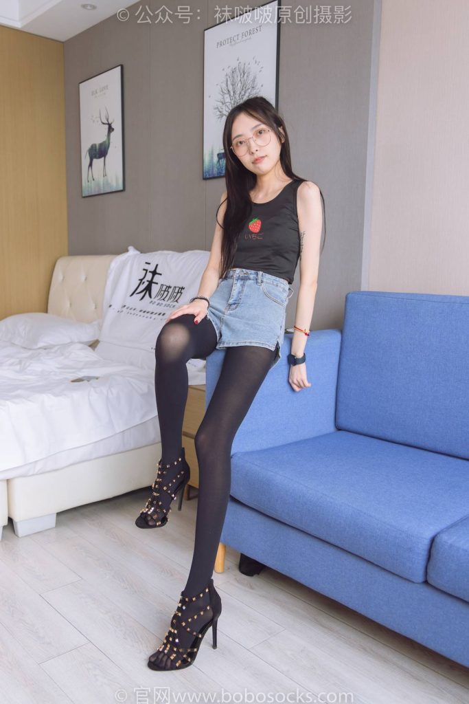 BoBoSocks袜啵啵 NO.192 稚予-高跟鞋、黑色五指袜 [139P-1V-5.6GB]-图屿X