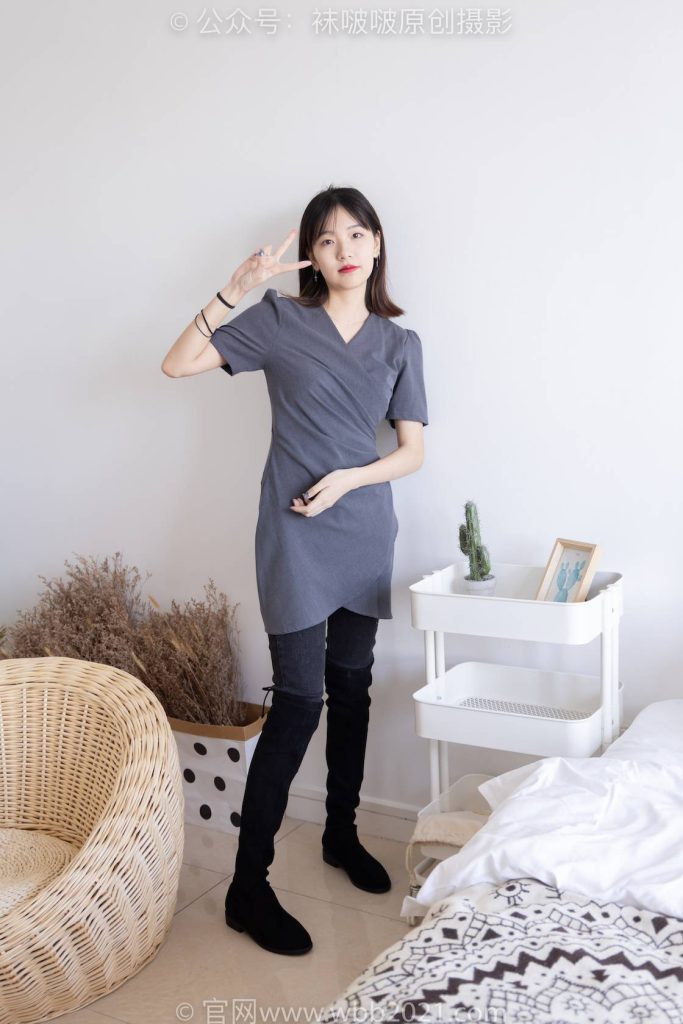 BoBoSocks袜啵啵 NO.256 小甜豆-长靴、短白棉袜 [133P-1V-5.5GB]-图屿X