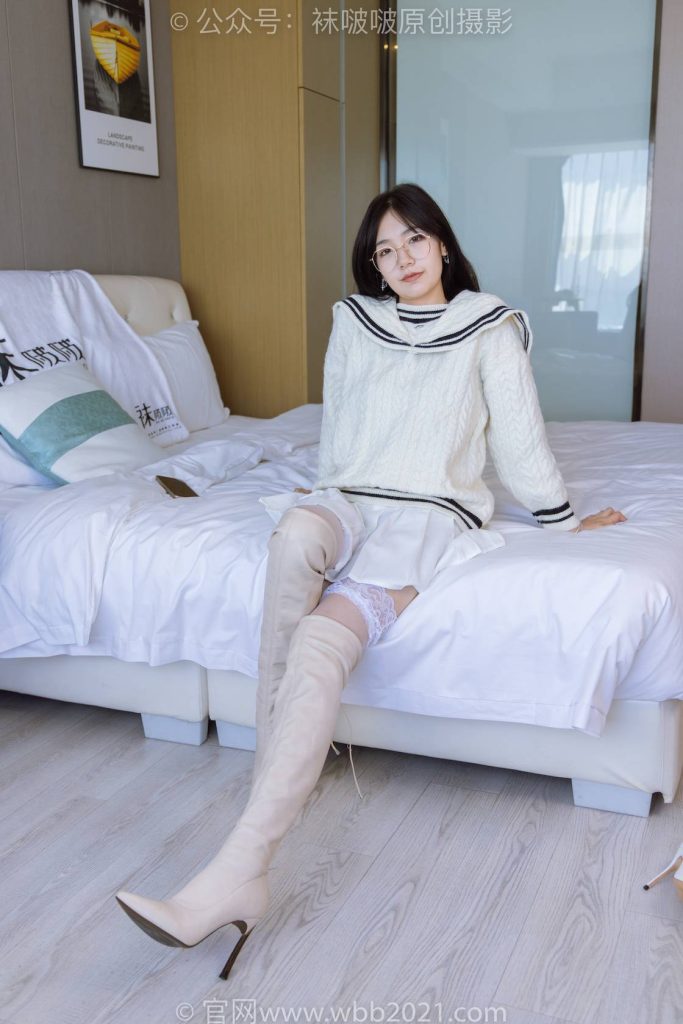 BoBoSocks袜啵啵 NO.282 小甜豆-长靴、高跟鞋、白丝大腿袜 [140P-1V-5.9GB]-图屿X