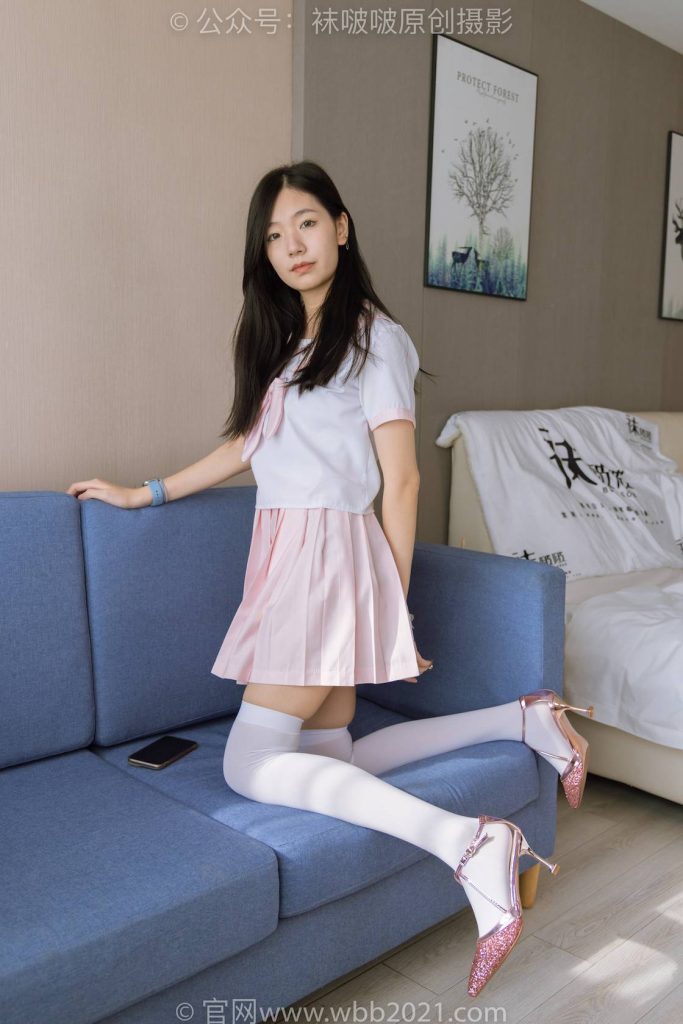 BoBoSocks袜啵啵 NO.348 小甜豆-两双高跟鞋、厚白丝大腿袜、裸足 [170P-1V-7.0GB]-图屿X