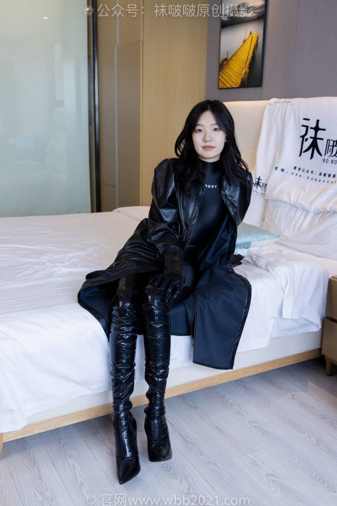 BoBoSocks袜啵啵 NO.474 小甜豆-高跟长靴、黑丝、皮衣连体衣裤里丝 [140P-1V-6.4GB]-图屿X