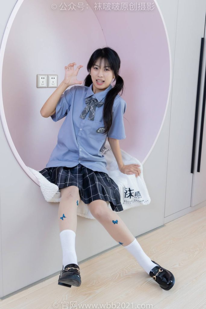 BoBoSocks袜啵啵 NO.508 奶油 皮鞋、白棉袜、蝴蝶薄肉丝、jk制服 [160P-1V-6.2GB]-图屿X