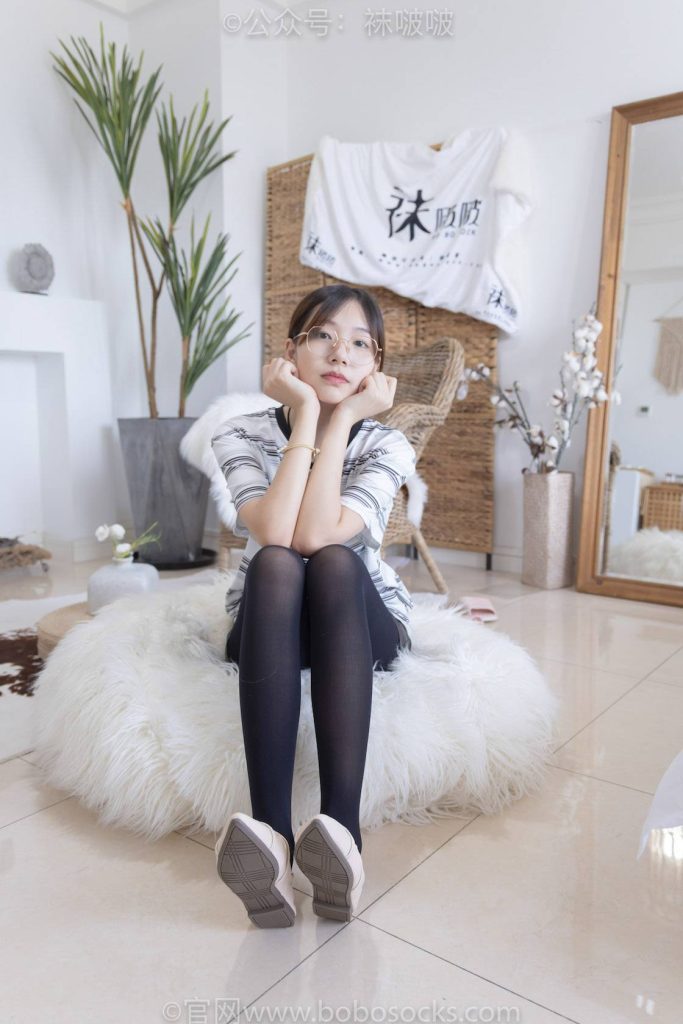 BoBoSocks袜啵啵 积分限定作品 NO.001 小甜豆-平底鞋、厚黑丝、厚肉丝 [1V-804MB]-图屿X