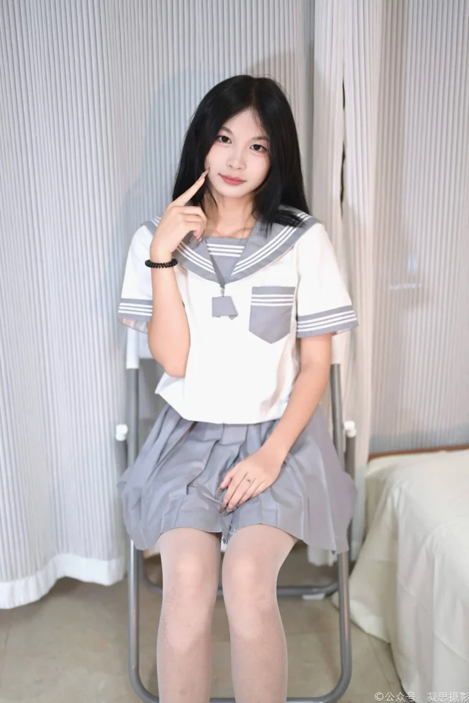 凝思摄影 NO.038 沅沅 jk制服、连裤白丝、小皮鞋 [148P-1V-5.4GB]-图屿X