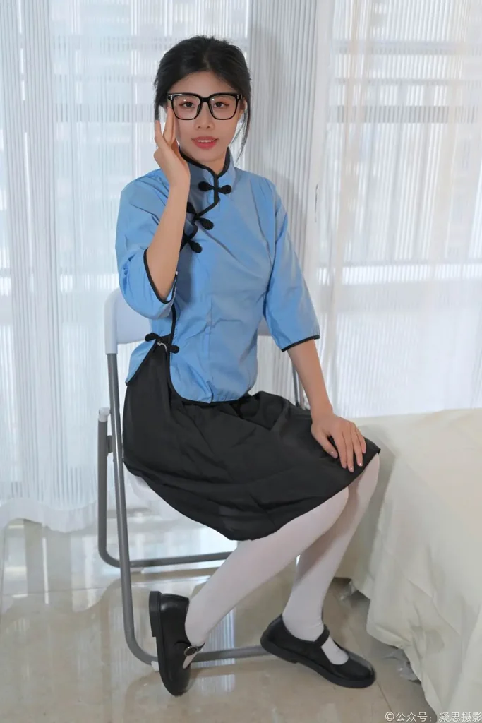 凝思摄影 NO.014 木木 民国校服、过膝袜、小皮鞋 [159P-1V-3.8GB]-图屿X