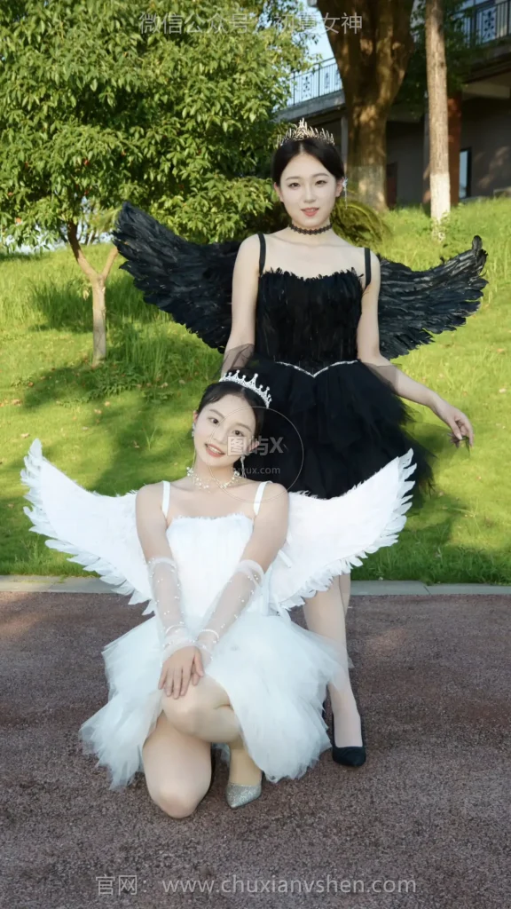 初夏女神 NO.226 双双、环环 黑白天使 [140P-1V-6.1GB]-图屿X