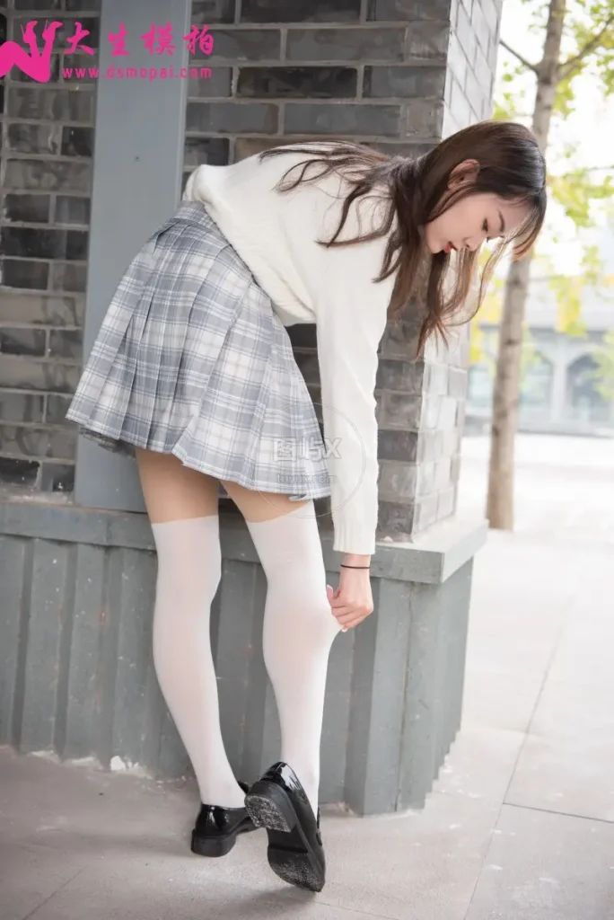 大生模拍 NO.160 轩轩 JK拼接丝 [42P-161MB]-图屿X