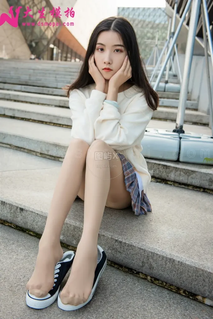 大生模拍 NO.212 悦兮 纯白色 [47P-229MB]-图屿X