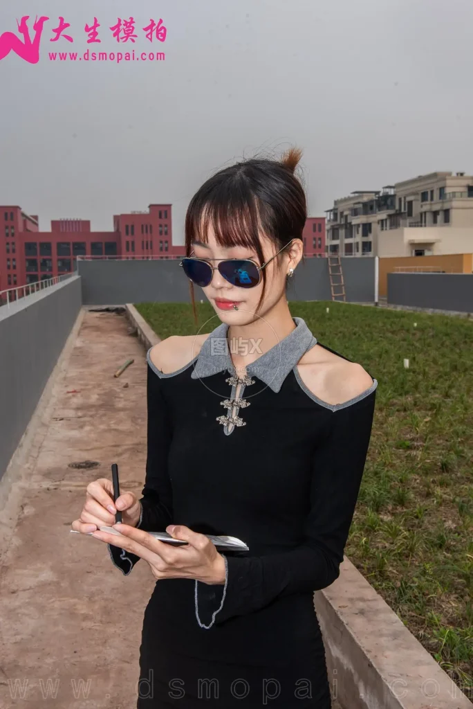 大生模拍 NO.279 花花 黑色系 [49P-1V-4.1GB]-图屿X