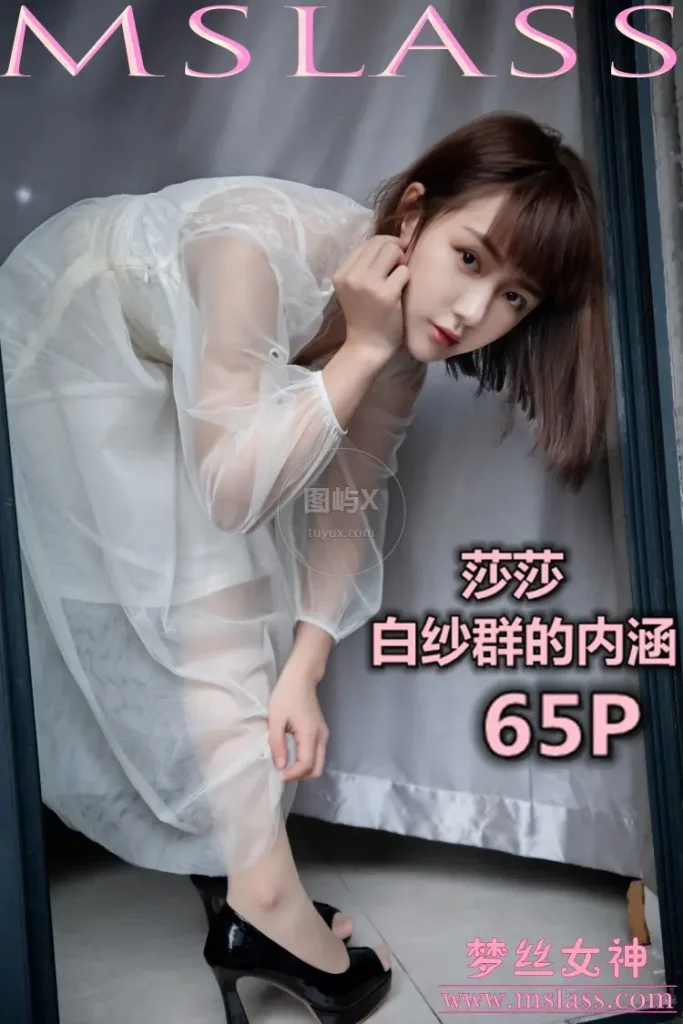 MSLASS梦丝女神 2019-11-23 莎莎 透明白纱裙 [67P-599MB]-图屿X