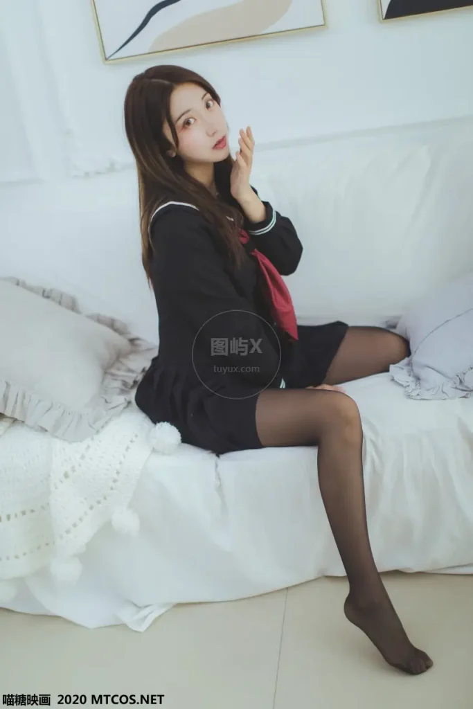 喵糖映画 JKL.002 黑色JK少女 [50P-487MB]-图屿X