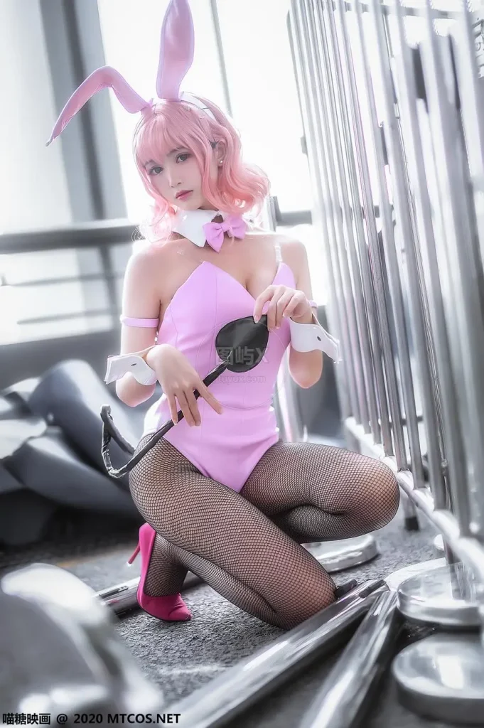 喵糖映画 TML.014 蕾姆粉红兔女郎 [23P-353MB]-图屿X