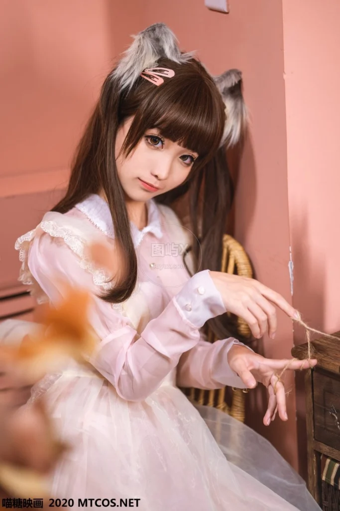 喵糖映画 VOL.119 粉色猫耳女仆 蠢沫沫 [34P-625MB]-图屿X