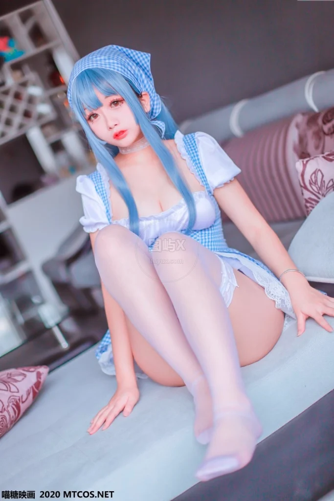 喵糖映画 VOL.122 蓝色女仆 [43P-593MB]-图屿X