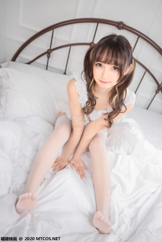 喵糖映画 VOL.343 白色睡衣 [25P-71MB]-图屿X