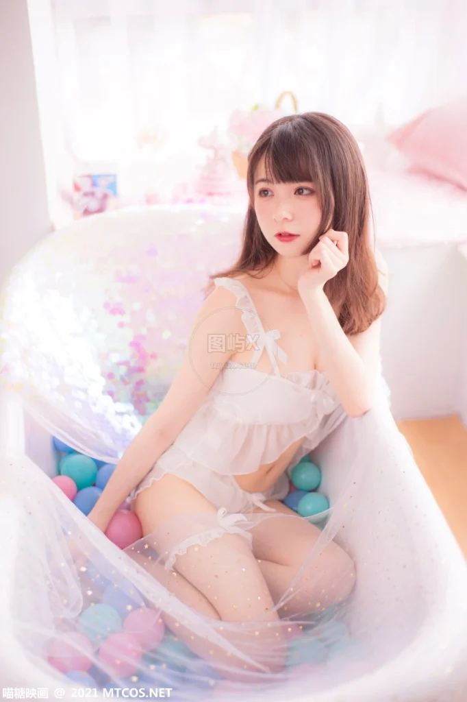 喵糖映画 VOL.351 泡泡粉裙 [22P-100MB]-图屿X