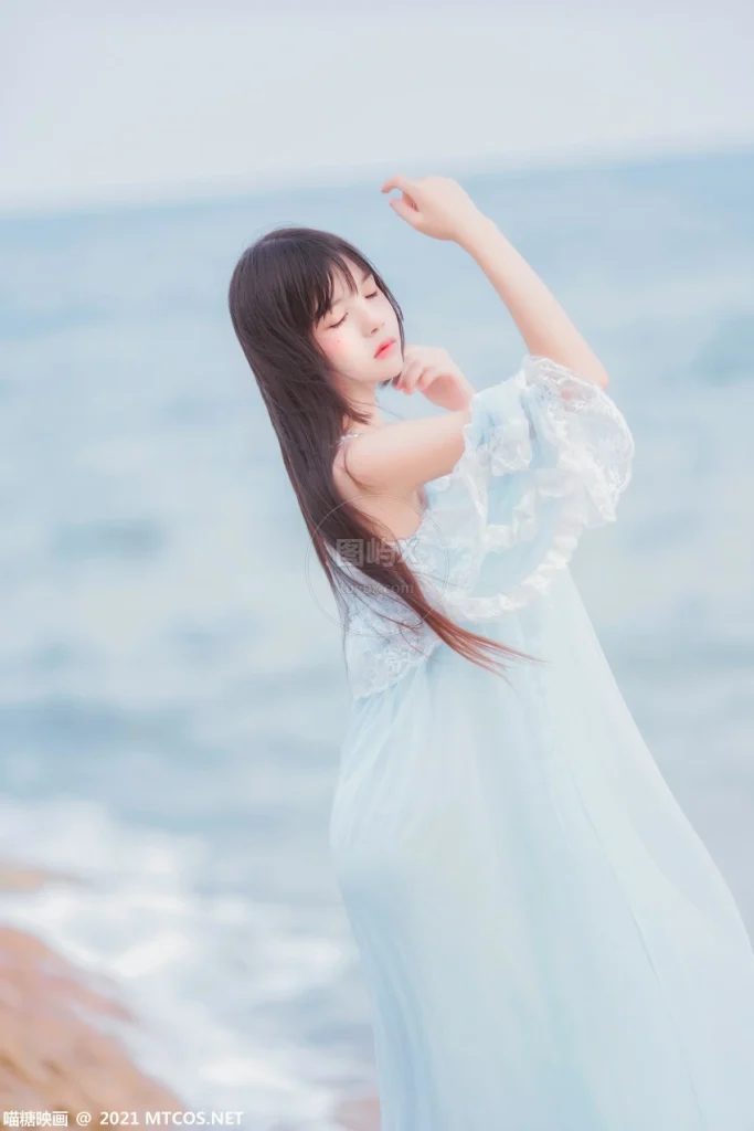 喵糖映画 VOL.380 海边长裙 [20P-472MB]-图屿X